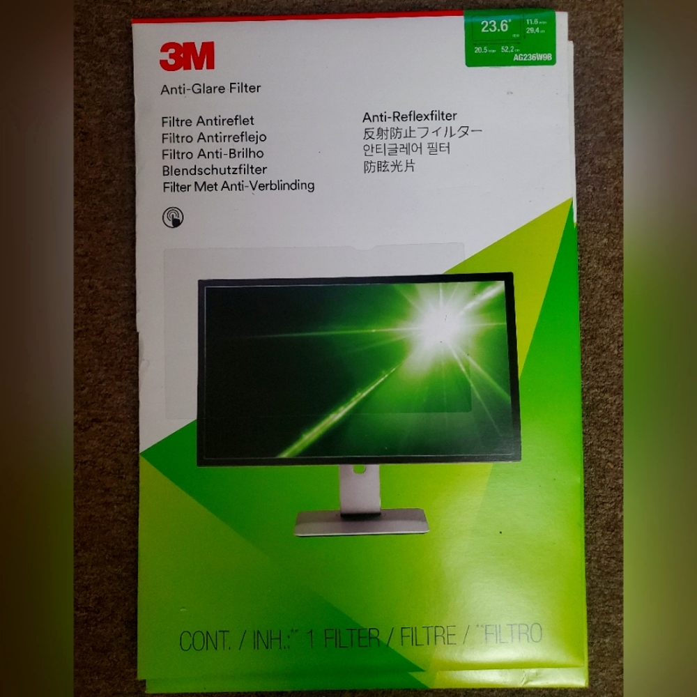 Monitor anti- glare filter